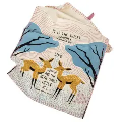 Hello Honey&reg; It Is the Sweet Simple Things Deer Cotton Slub Tea Towel