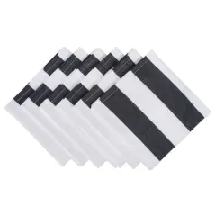 Black/White Dobby Stripe Napkin, 6ct.