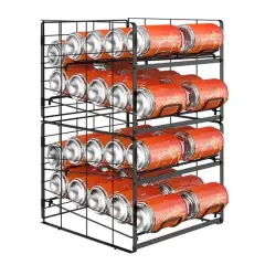 NEX&trade; 12oz. 20-Can Capacity Black Organizer and Dispenser, 2ct.