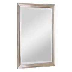 Head West Brushed Nickel Framed Wall Mirror - 40" x 28"