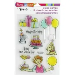 Stampendous&reg; Fran's Birthday Gift Clear Stamp Set