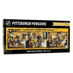 NHL Game Day in the Dog House 1,000 Piece Puzzle Pittsburgh Penguins
