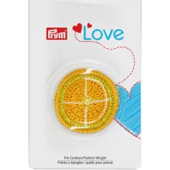 Prym&reg; Love Orange Pin Cushion & Pattern Weight