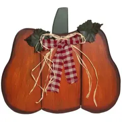 10" Green & Orange Fall Harvest Pumpkin