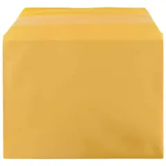 JAM Paper 4.62" x 6.43" Self Adhesive Closure Cello Sleeves, 100ct. Gold