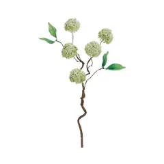 Cream & Green Mini Snowball Spray