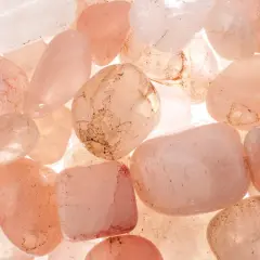 John Bead Earth's Jewels Natural Stone Bead Assortment, 100g Rose Quartz