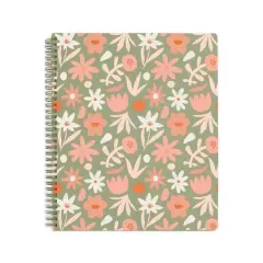 Steel Mill & Co.&reg; Cutout Floral Green Large Notebook