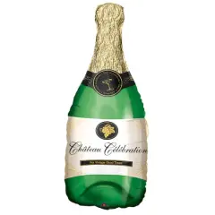 36" Champagne Bottle Foil Balloon
