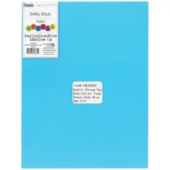 Essentials by Leisure Arts 9" x 12" Foam Sheets, 15ct. Baby Blue