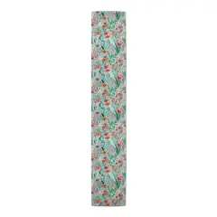 Green Lush Floral Outdoor Table Runner