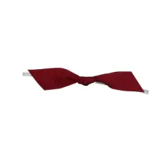 JAM Paper 7/8" Grosgrain Twist Tie Flair Bows, 100ct. Cranberry