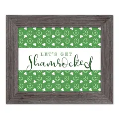 Lets Get Shamrocked Framed Print 2 11" x 14" Western Gray Framed Print