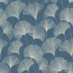 Surface Style Ginkgo Peel & Stick Wallpaper Denim