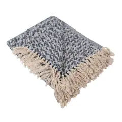 DII&reg; Nautical Blue Diamond Throw
