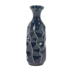 Blue Stoneware Modern Vase