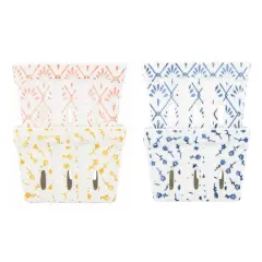 Hello Honey&reg; 3" Stoneware Berry Baskets with Stamped Patterns Set