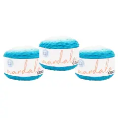 3 Pack Lion Brand&reg; Mandala&reg; Gradient Yarn Aqua