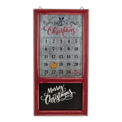 DII&reg; Chalkboard & Galvanized Tin Days 'Til Christmas Advent Calendar