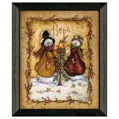 Timeless Frames&reg; Snow Folk Hope Framed Wall Art