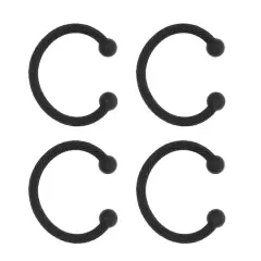 Haute Decor MantleClip&reg; Chic Stocking Holders, 4ct. Black