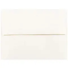 JAM Paper 4.375" x 5.75" Recycled Parchment Invitation Envelopes, 50ct. White