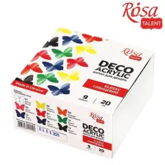 Rosa Talent Deco 9 Color Glossy Acrylic Paint Set