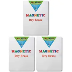 Flipside Products 9" x 12" Magnetic Dry Erase Boards, 3ct.