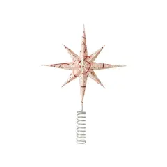 Hello Honey&reg; 12" Paper & Metal Star Tree Topper with Berry Pattern
