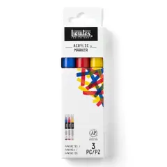 Liquitex&reg; Professional Fine Paint Marker 3 Color Set, Primary