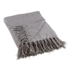 DII&reg; Soft Gray Chenille Throw