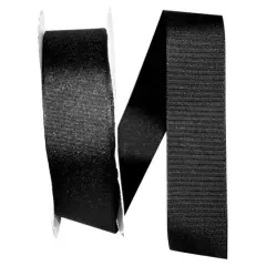 The Ribbon Roll 1.5" x 50yd. Grosgrain Solid Ribbon Black