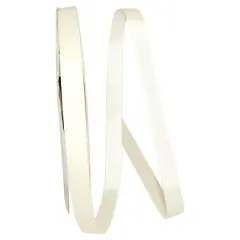 JAM Paper 5/8" x 100yd. Grosgrain Style Wired Ribbon Antique White