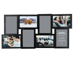 8 Opening 4" x 6" Black Collage Frame by Studio D&eacute;cor&reg;
