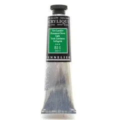 Sennelier Extra Fine Artists' Acrylic Paint, 60mL 811 Permanent Green Light