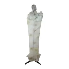 5ft. Pre-Lit White & Brown Animated Mummy with Glowing Eyes Halloween D&eacute;cor