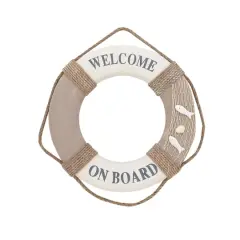 White Coastal Resin Wall Decor, 17" x 17"