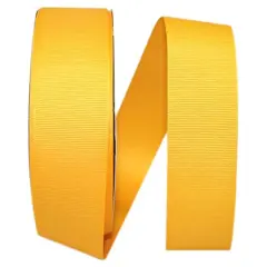 Reliant 1.5" x 50yd. Grosgrain Solid Ribbon Yellow Gold