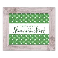 Lets Get Shamrocked Framed Print 11" x 14" Western White Framed Print
