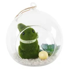 Flora Bunda&reg; 6" Easter Bunny Glass Terrarium