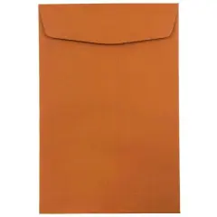 JAM Paper 6" x 9" Open End Catalog Premium Envelopes, 25ct. Dark Orange