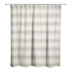 Stripe Shower Curtain Taupe