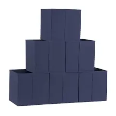 Household Essentials Storage Cubes with Vertical Handle, 6ct. Blue