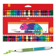 Faber-Castell 24 Piece DuoTip Washable Markers