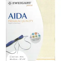 Zweigart&reg; Aida 16 Count Precut FabricIvory