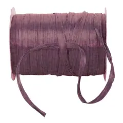 JAM Paper 1/4" Matte Raffia Ribbon, 100yd. Grape