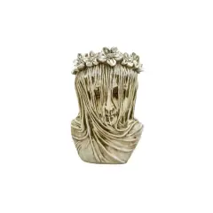 10" White Veiled Bust Vase by Ashland&reg;