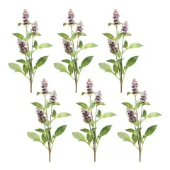 29.5" Purple Buddleia Floral Stems, 6ct.