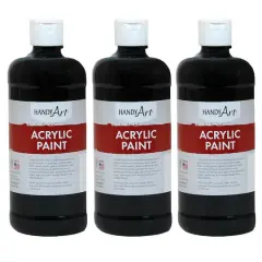 Handy Art&reg; Acrylic Paint, 3ct. Mars Black
