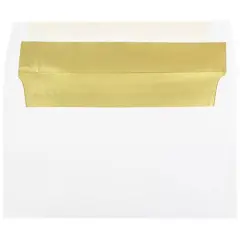 JAM Paper A10 Gold Foil Lined Invitation Envelopes